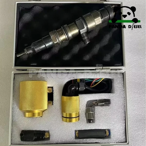 مجموعة أدوات وملحقات bs016b لاختبار حاقن بوش للسكك الحديدية المشتركة (ديزل) من نوع crin 4.2 pins والرقم 0445120303 على منصة الاختبار