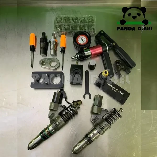 أدوات فك واختبار تسرب حاقنات الديزل من نوع EUI لمحركات Cummins M11 وN14 (موديل km017)