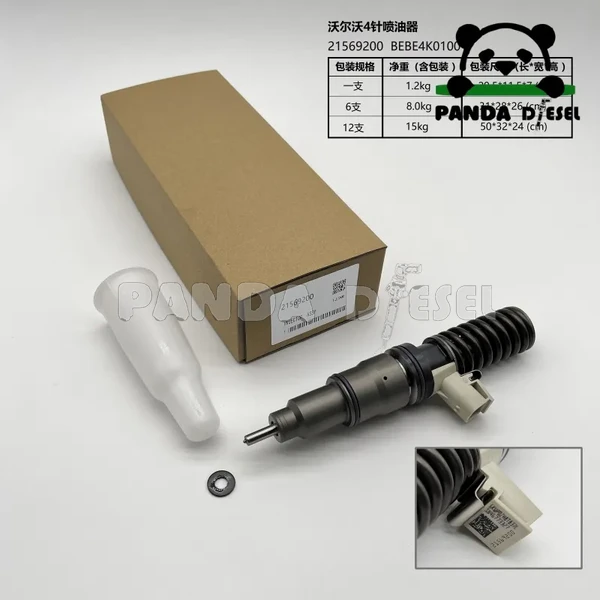 حقن وقود دلفي E3 بـ 4 دبابيس Eui 85013271 21569200 Bebe4k01001 متوافق مع شاحنة فولفو D11 FH D13 محرك ديزل بالجملة