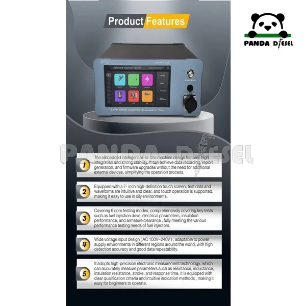 اختبار حاقن السكك الحديدية المشتركة IGAP100 iGAP-100 سداسي لاختبار الحث